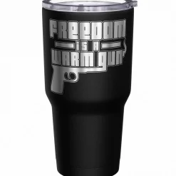 We The People Holsters Freedom Is A Warm Gun Stainless Steel Tumbler Sale