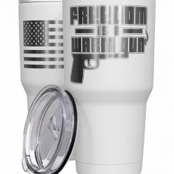 We The People Holsters Freedom Is A Warm Gun Stainless Steel Tumbler Sale