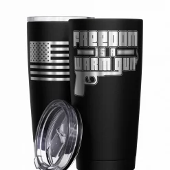 We The People Holsters Freedom Is A Warm Gun Stainless Steel Tumbler Sale