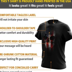We The People Holsters Freedom Reaper Short Sleeve Shirt Black