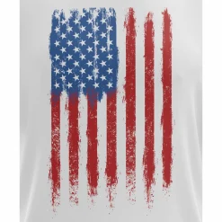We The People Holsters Fresh Paint American Flag Short Sleeve Shirt White Clearance