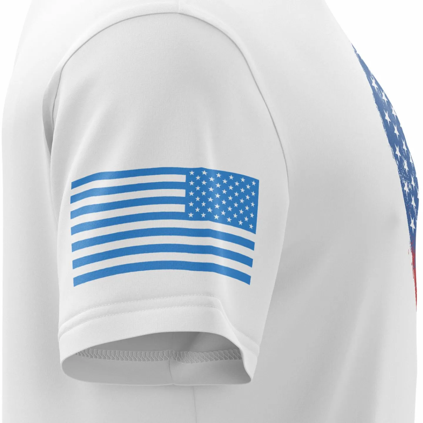 We The People Holsters Fresh Paint American Flag Short Sleeve Shirt White Clearance