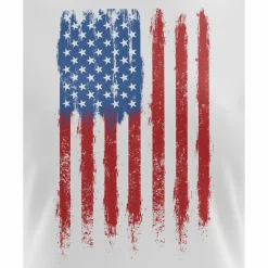 We The People Holsters Fresh Paint American Flag Women's Short Sleeve Shirt White Hot