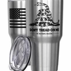 We The People Holsters Gadsden Flag Dont Tread on Me Stainless Steel Tumbler