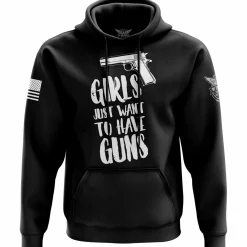 We The People Holsters Girls Just Want to Have Guns Hoodie Black Discount