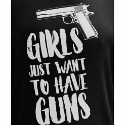 We The People Holsters Girls Just Want to Have Guns Long Sleeve Shirt Black