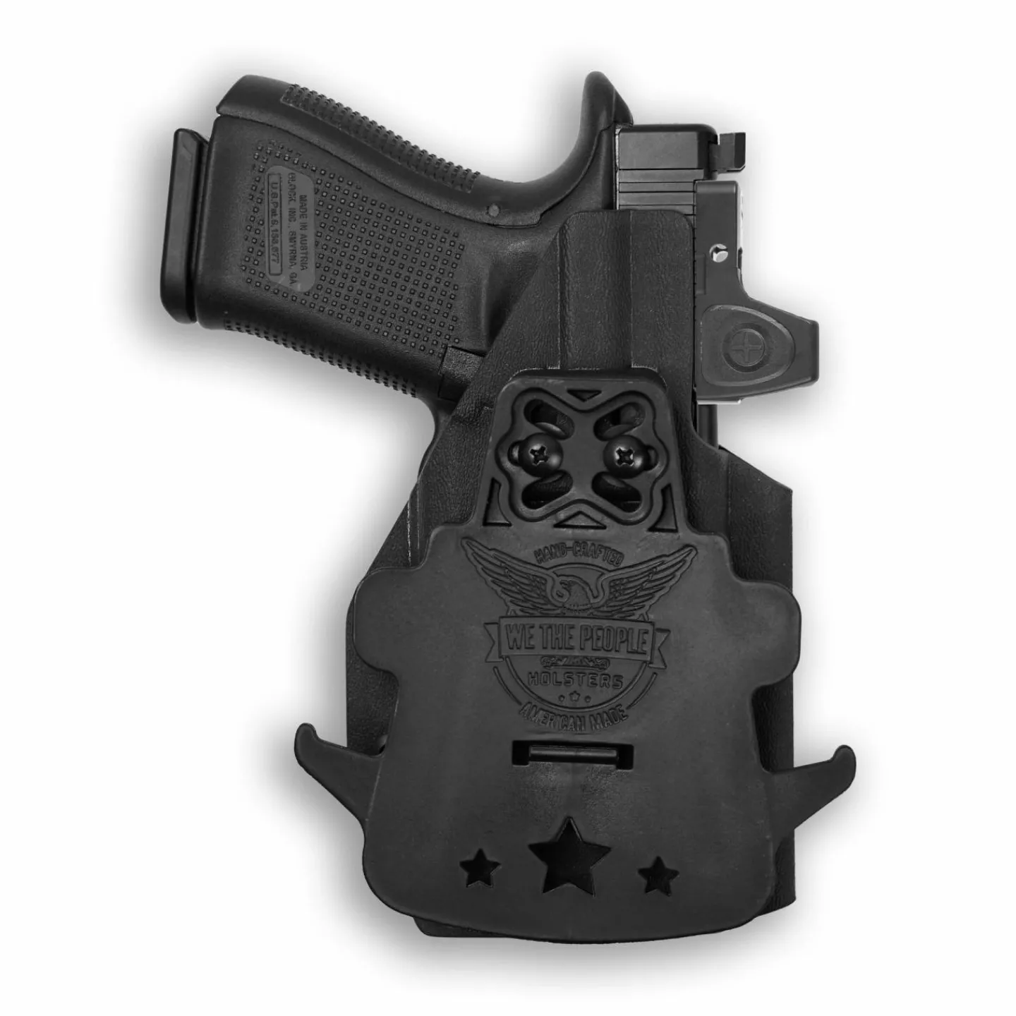 We The People Holsters Glock 23 Gen 1-4 MOS with Inforce WILD1 Light Red Dot Optic Cut OWB Holster Hot