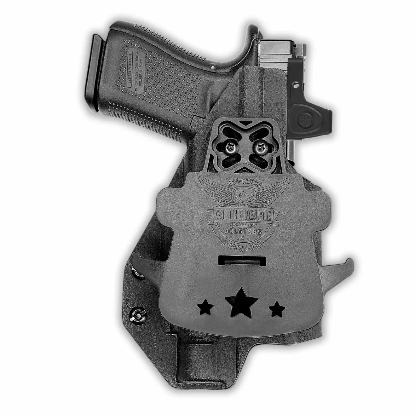 We The People Holsters Glock 23 Gen 1-4 MOS with Olight Baldr Pro Red Dot Optic Cut OWB Holster New