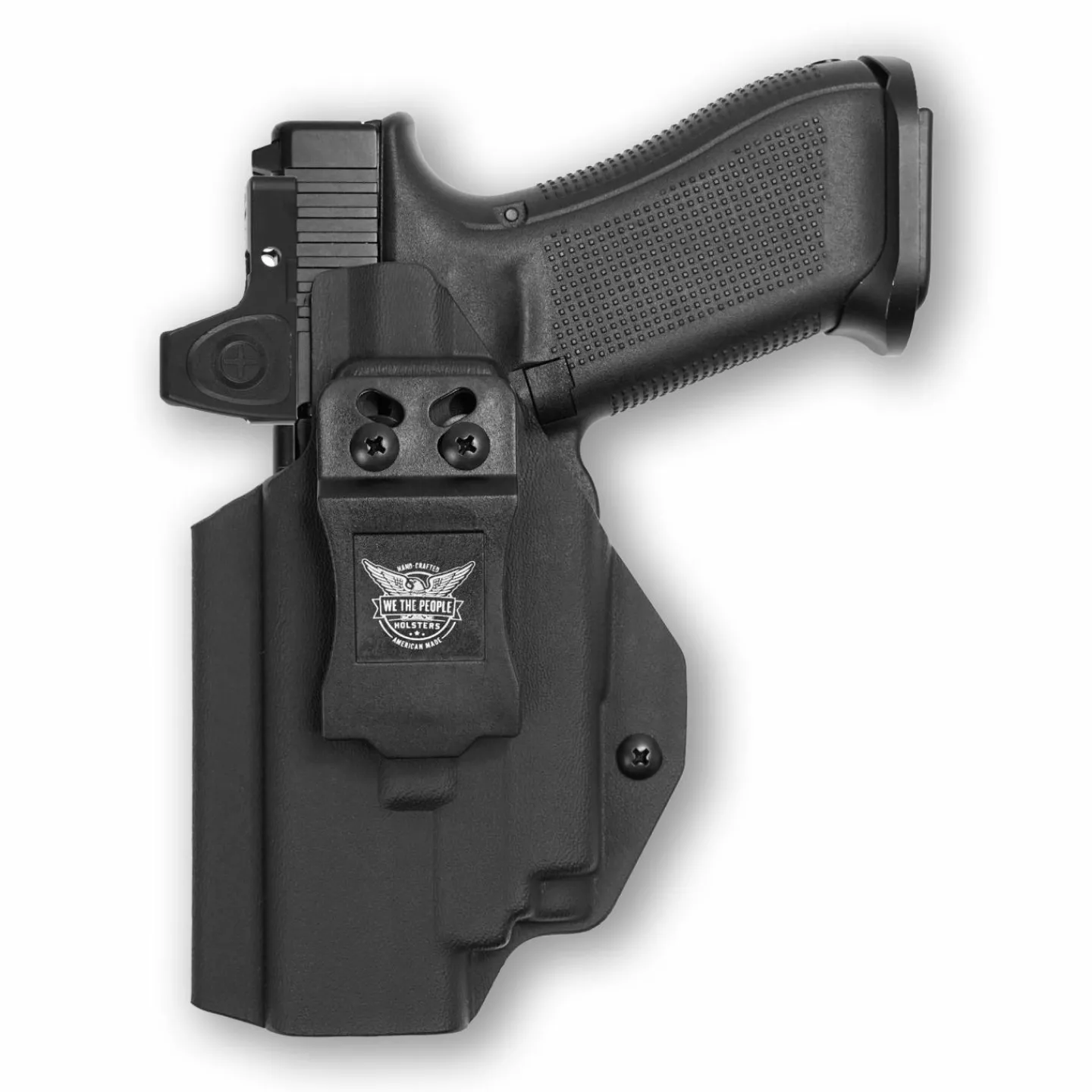 We The People Holsters Glock 17 MOS with Olight PL-Mini 2 Valkyrie Red Dot Optic Cut IWB Holster Best