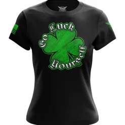 We The People Holsters Go Luck Yourself Women's Short Sleeve Shirt Black Online