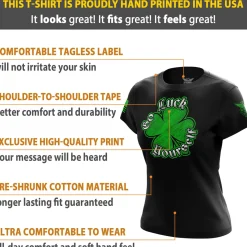 We The People Holsters Go Luck Yourself Women's Short Sleeve Shirt Black Online