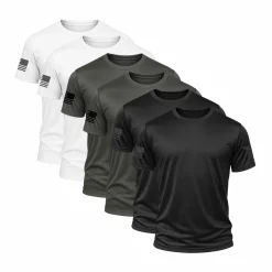 We The People Holsters Grayscale Performance Shirt Bundle (6 Pack) Multi