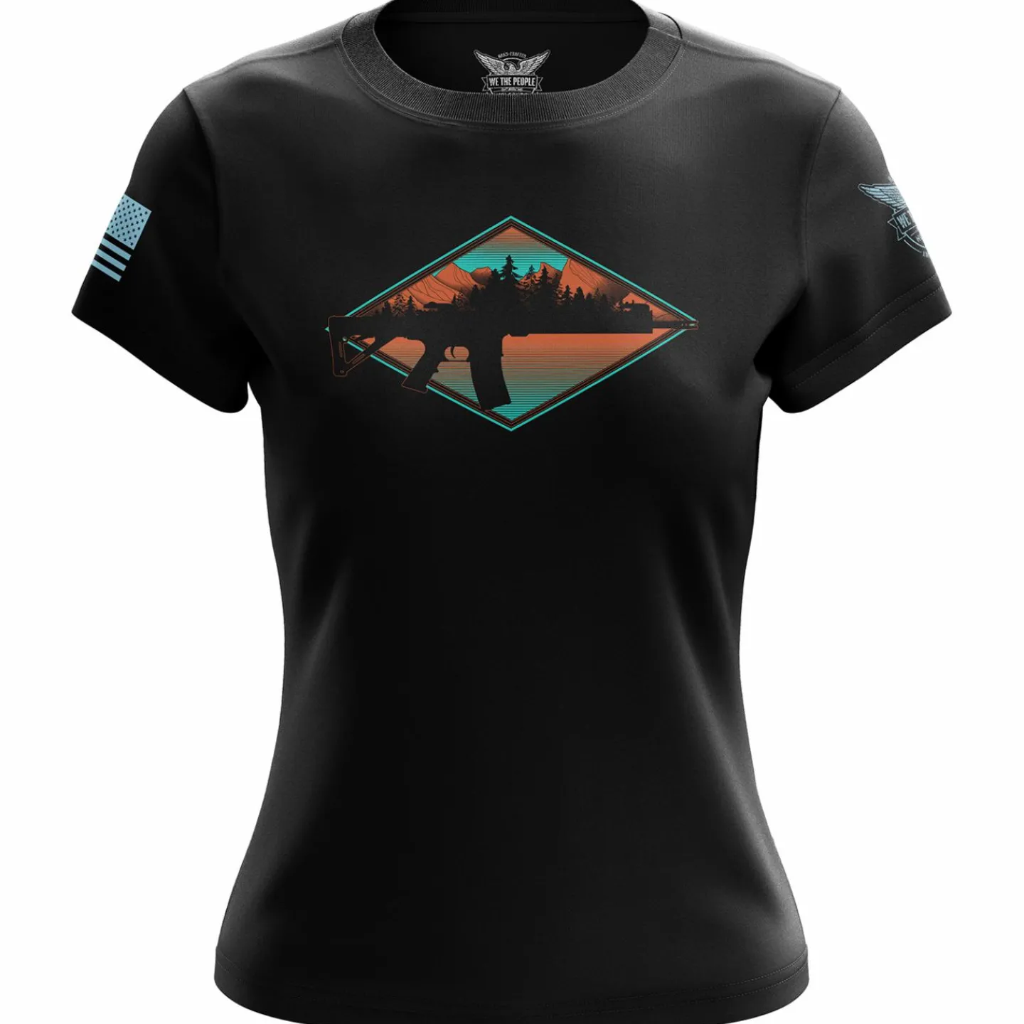 We The People Holsters Great Outdoors Rifle Women's Short Sleeve Shirt Black Online