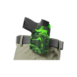 We The People Holsters Green Ink Swirl Custom Printed Holster - OWB Kydex Holster Sale