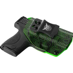 We The People Holsters Green Topographic Map Custom Printed Holster - IWB Kydex Holster