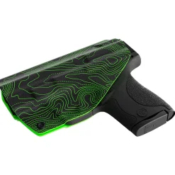 We The People Holsters Green Topographic Map Custom Printed Holster - IWB Kydex Holster
