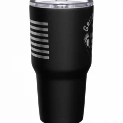 We The People Holsters Grizzly Paws Gun Club + American Flag Stainless Steel Tumbler Best