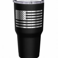 We The People Holsters Grizzly Paws Gun Club + American Flag Stainless Steel Tumbler Best