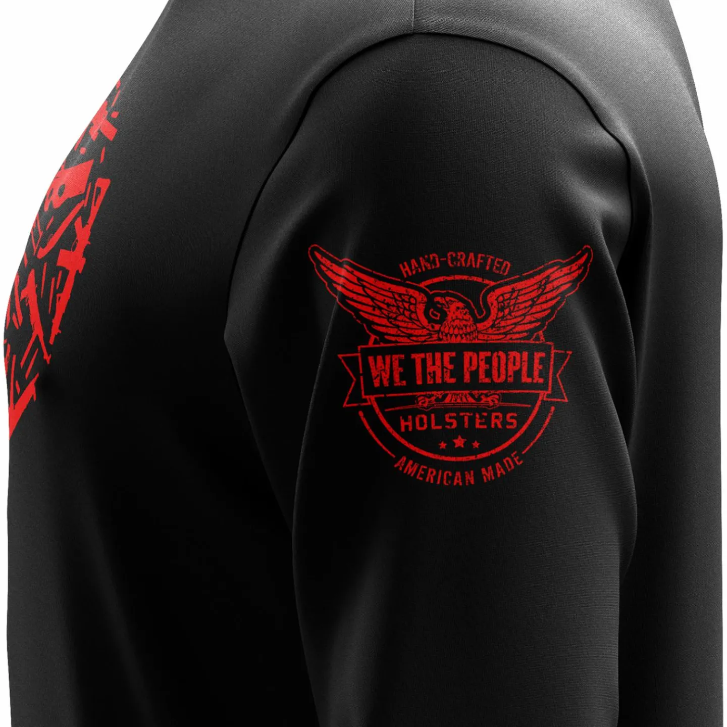 We The People Holsters Gun Heart Long Sleeve Shirt Black Clearance