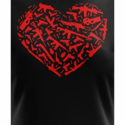 We The People Holsters Gun Heart Women's Short Sleeve Shirt Black