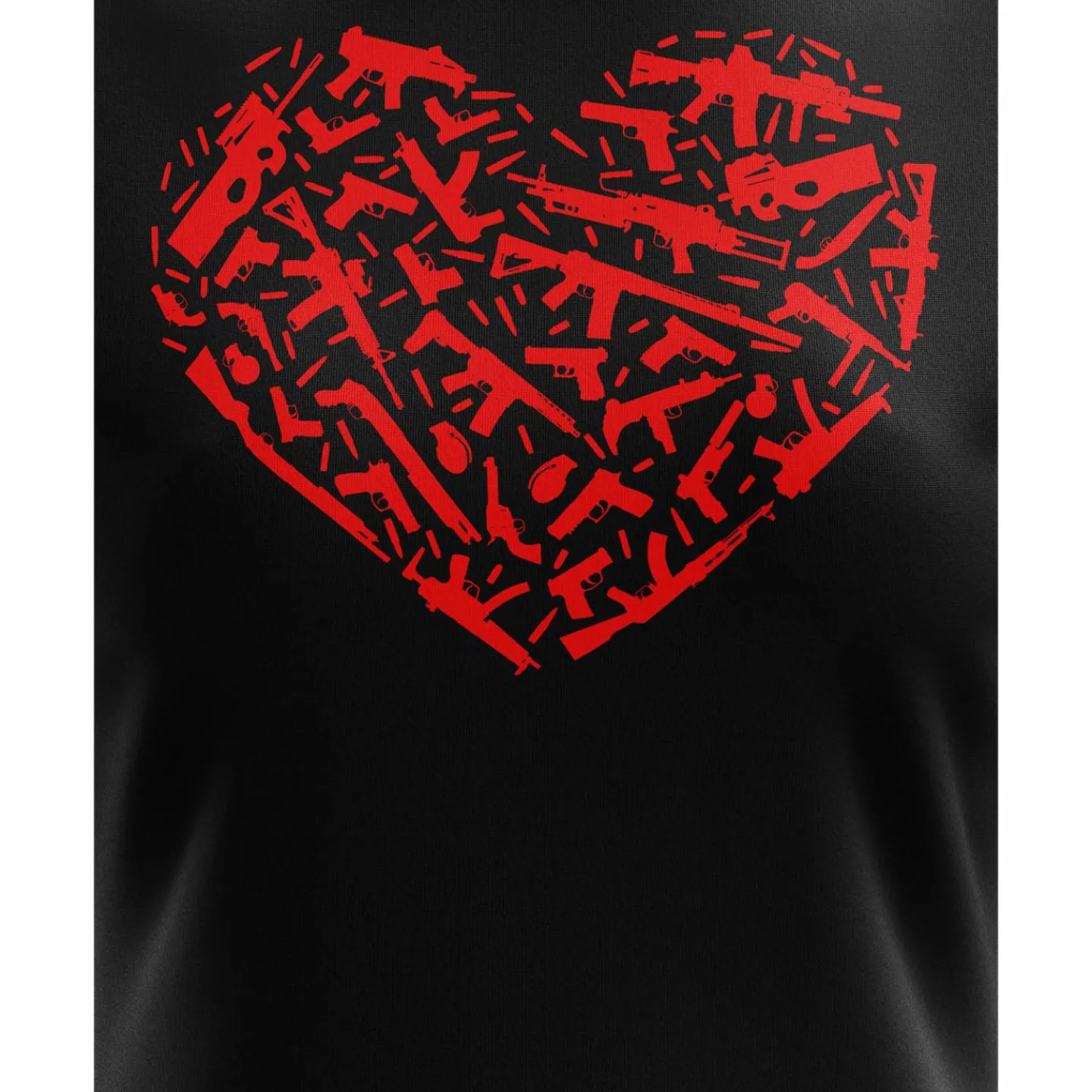 We The People Holsters Gun Heart Women's Short Sleeve Shirt Black