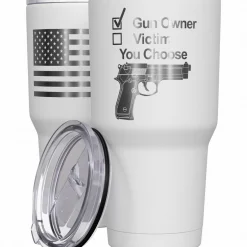 We The People Holsters Gun Owner or Victim? You Choose Stainless Steel Tumbler Discount