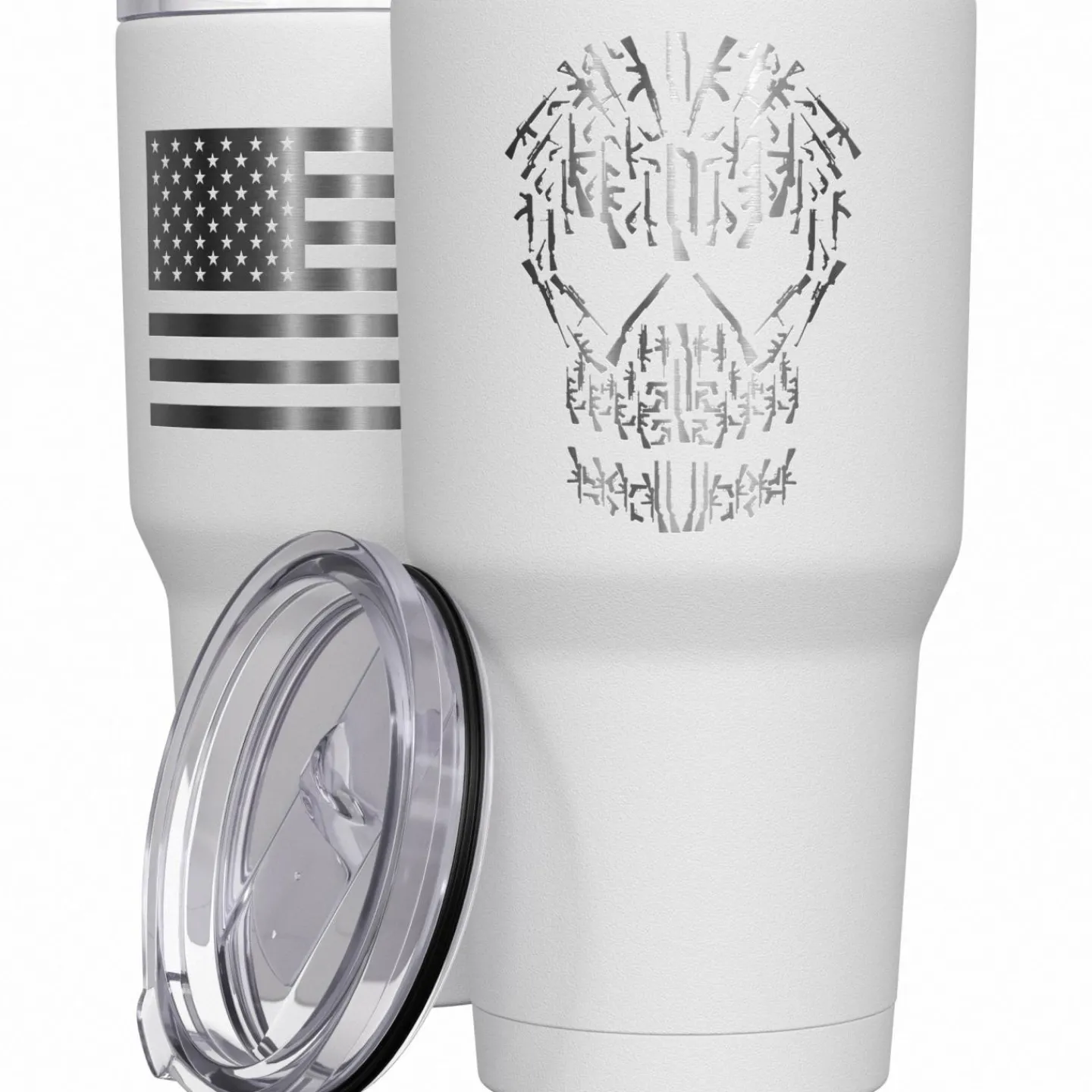 We The People Holsters Gun Skull Stainless Steel Tumbler Best