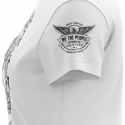 We The People Holsters Gun Skull Women's Short Sleeve Shirt Discount