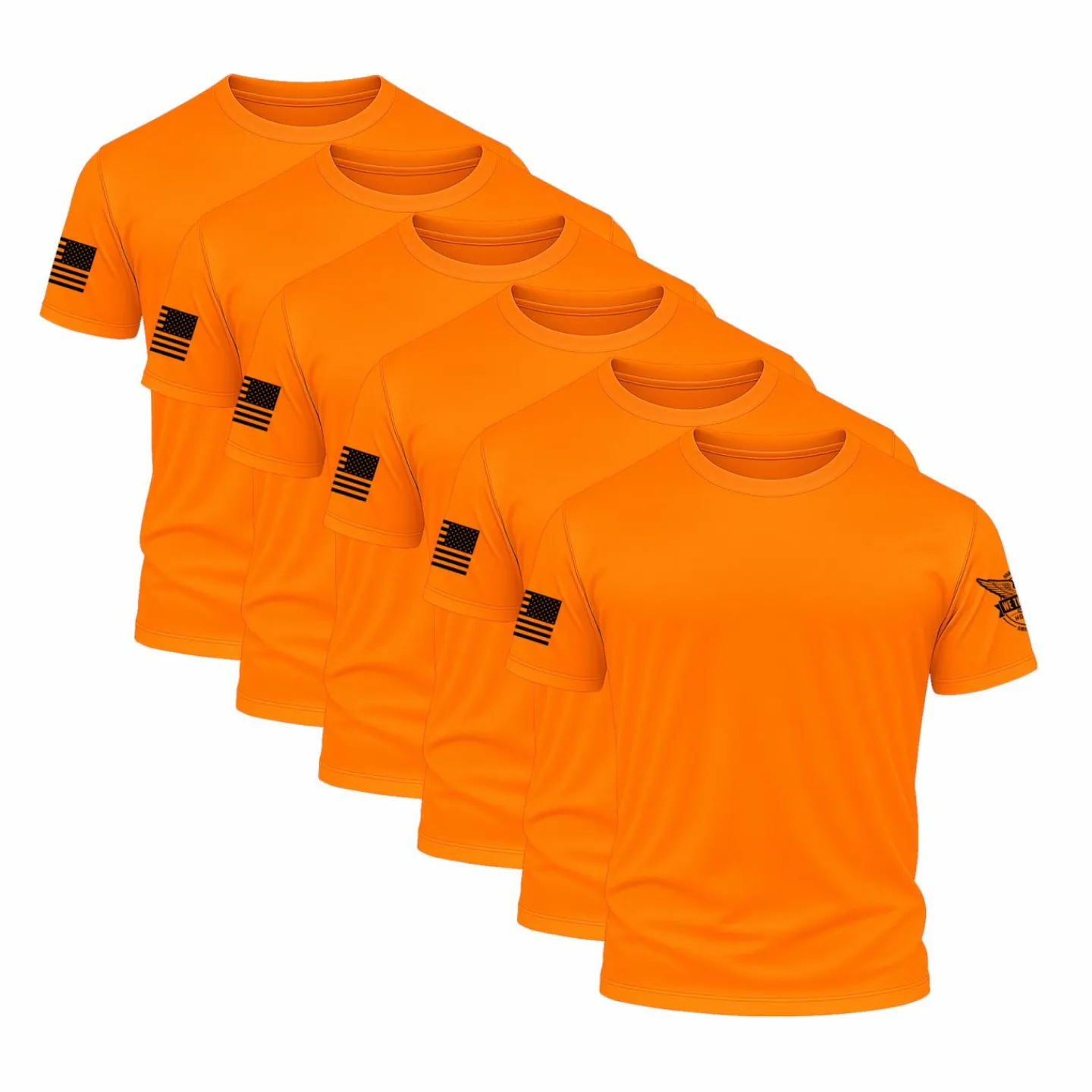 We The People Holsters Performance Shirt Bundle (6 Pack) Hi Vis Orange Clearance