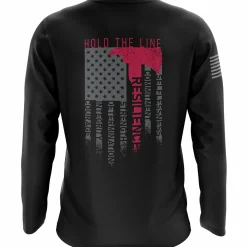 We The People Holsters Hold The Line - Fire Rescue Long Sleeve Shirt Black New
