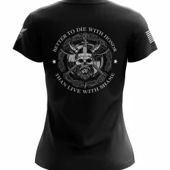 We The People Holsters Honor Before Shame Women's Short Sleeve Shirt Black New