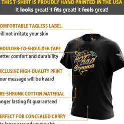 We The People Holsters Hot Dad Summer Short Sleeve Shirt Black Hot