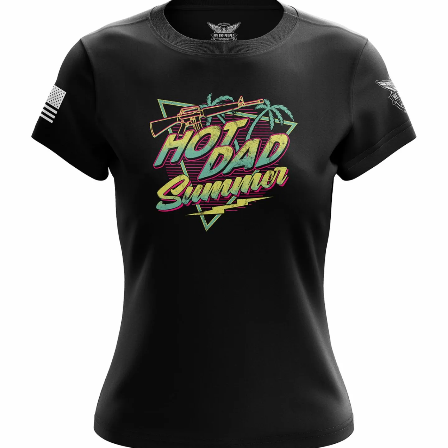 We The People Holsters Hot Dad Summer Women's Short Sleeve Shirt Black Discount