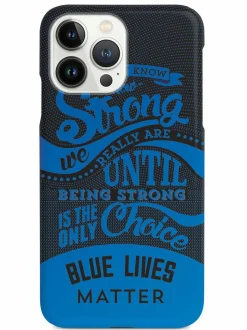 We The People Holsters How Strong - Blue Lives Matter - Black Case Hot