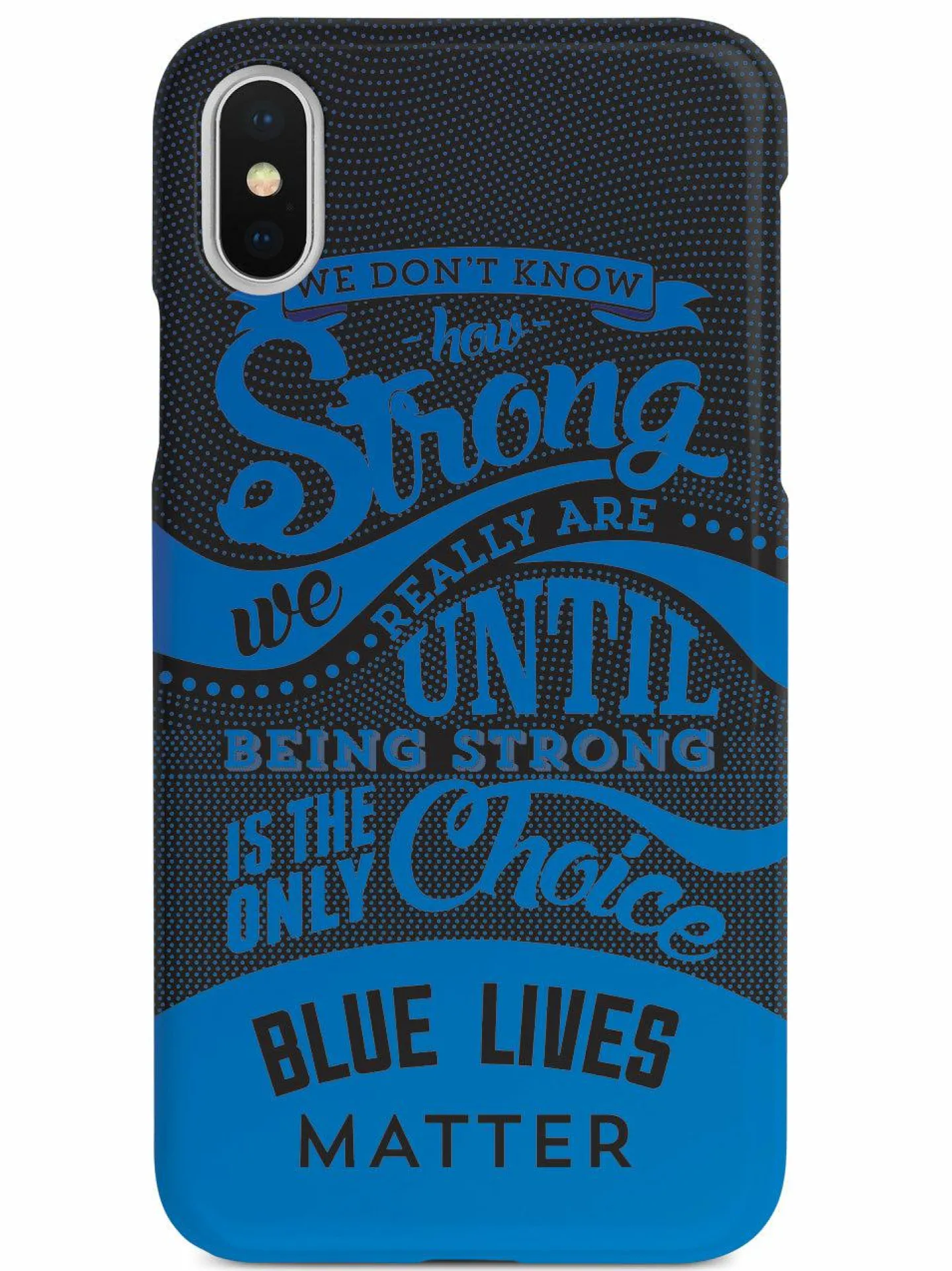 We The People Holsters How Strong - Blue Lives Matter - Black Case Hot
