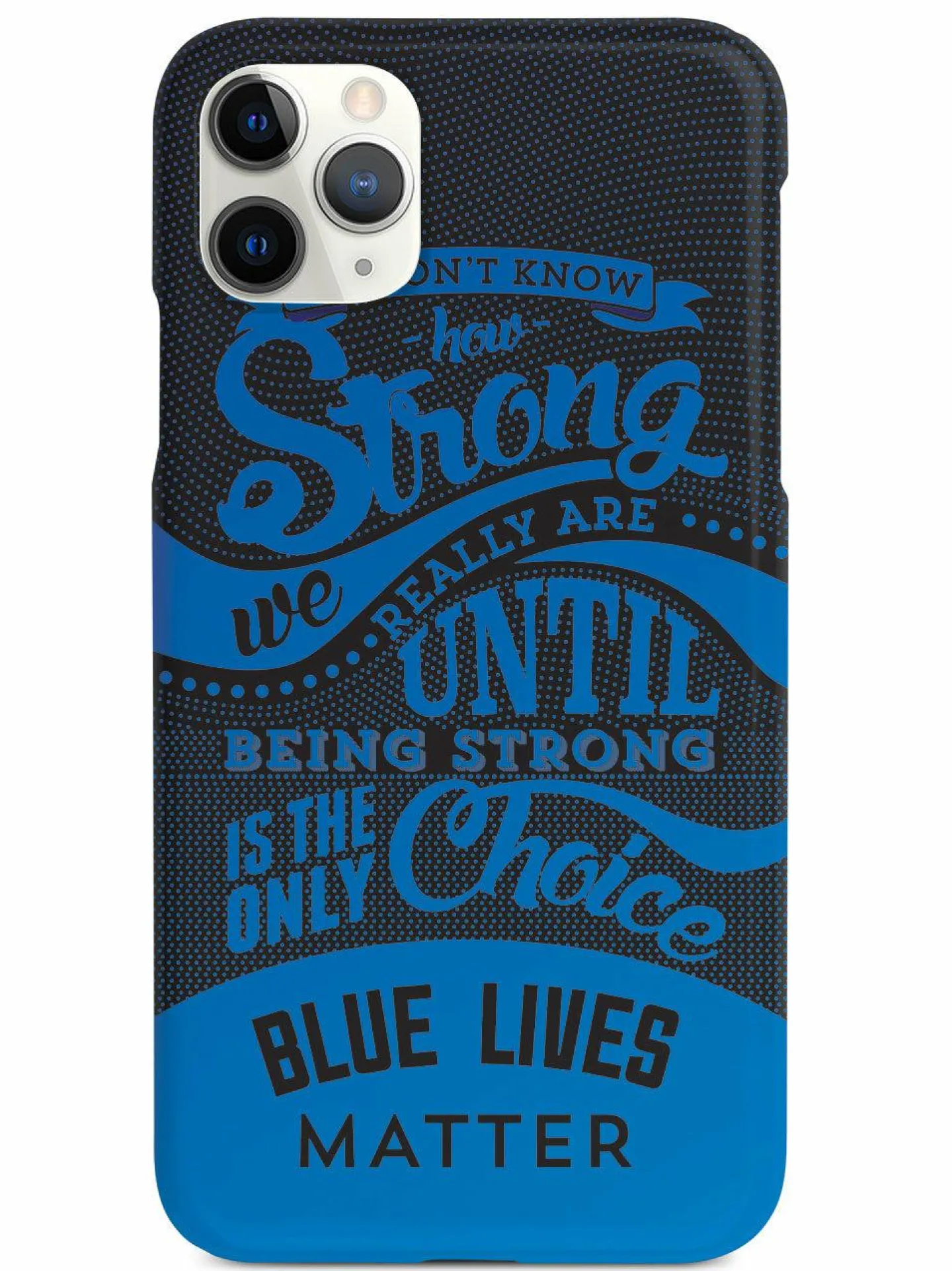 We The People Holsters How Strong - Blue Lives Matter - Black Case Hot