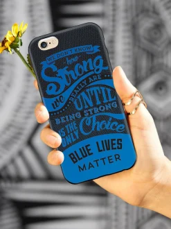 We The People Holsters How Strong - Blue Lives Matter - Black Case Hot