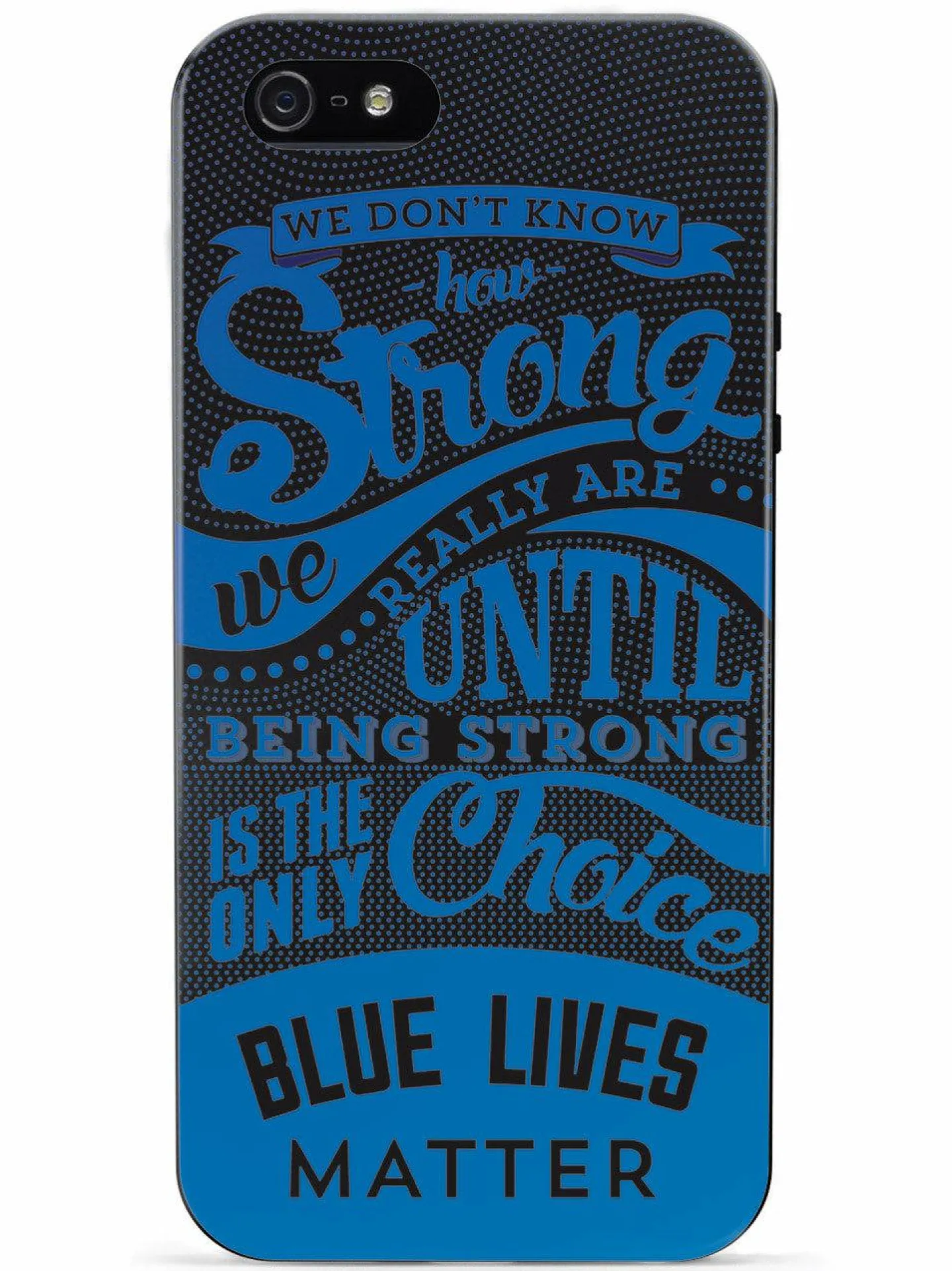 We The People Holsters How Strong - Blue Lives Matter - Black Case Hot