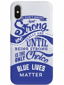 We The People Holsters How Strong - Blue Lives Matter - White Case