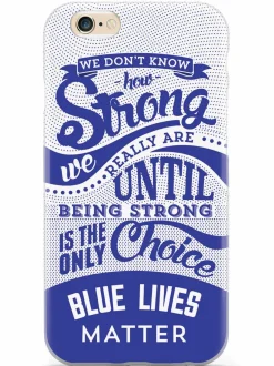 We The People Holsters How Strong - Blue Lives Matter - White Case