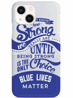 We The People Holsters How Strong - Blue Lives Matter - White Case