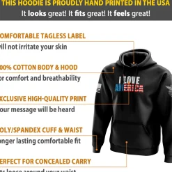 We The People Holsters I F'n Love America Hoodie Black Sale