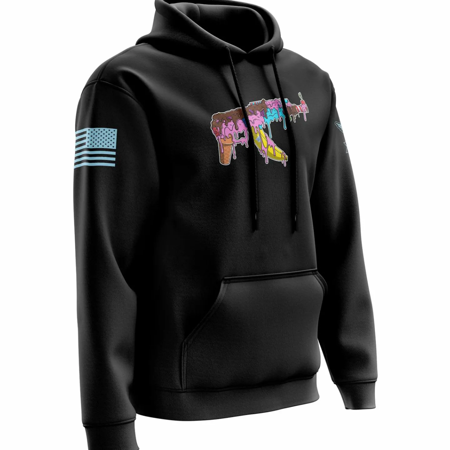 We The People Holsters Ice Cream AK Hoodie Black Clearance