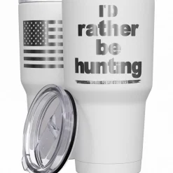 We The People Holsters Id Rather Be Hunting + American Flag Stainless Steel Tumbler Sale