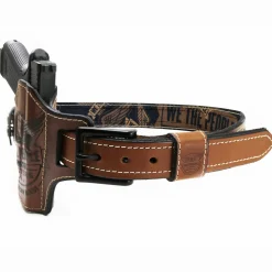 We The People Holsters Independence Leather Gun Belt Reinforced with Scuba Nylon Outlet