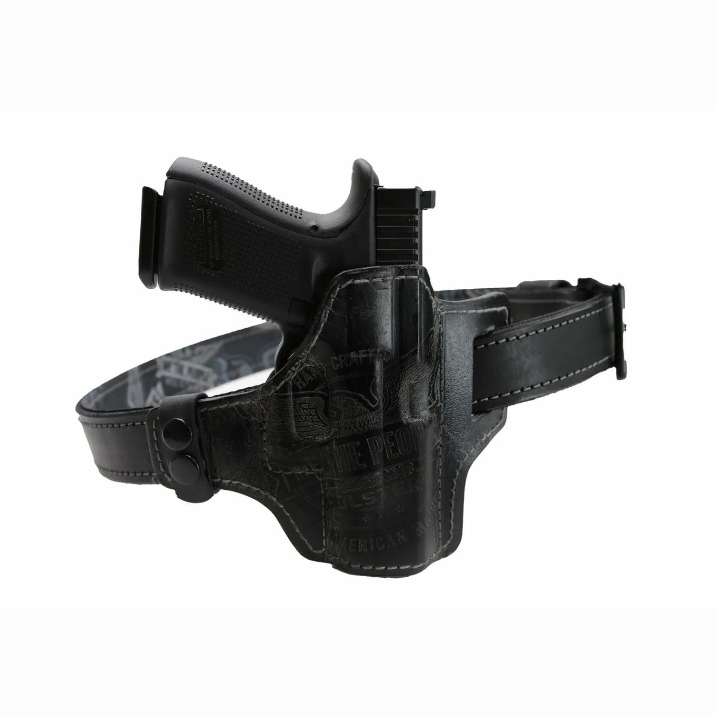 We The People Holsters Independence Leather Gun Belt Reinforced with Scuba Nylon Outlet