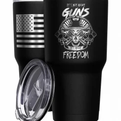 We The People Holsters It's Not About Guns, It's About Freedom Stainless Steel Tumbler New