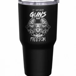 We The People Holsters It's Not About Guns, It's About Freedom Stainless Steel Tumbler New