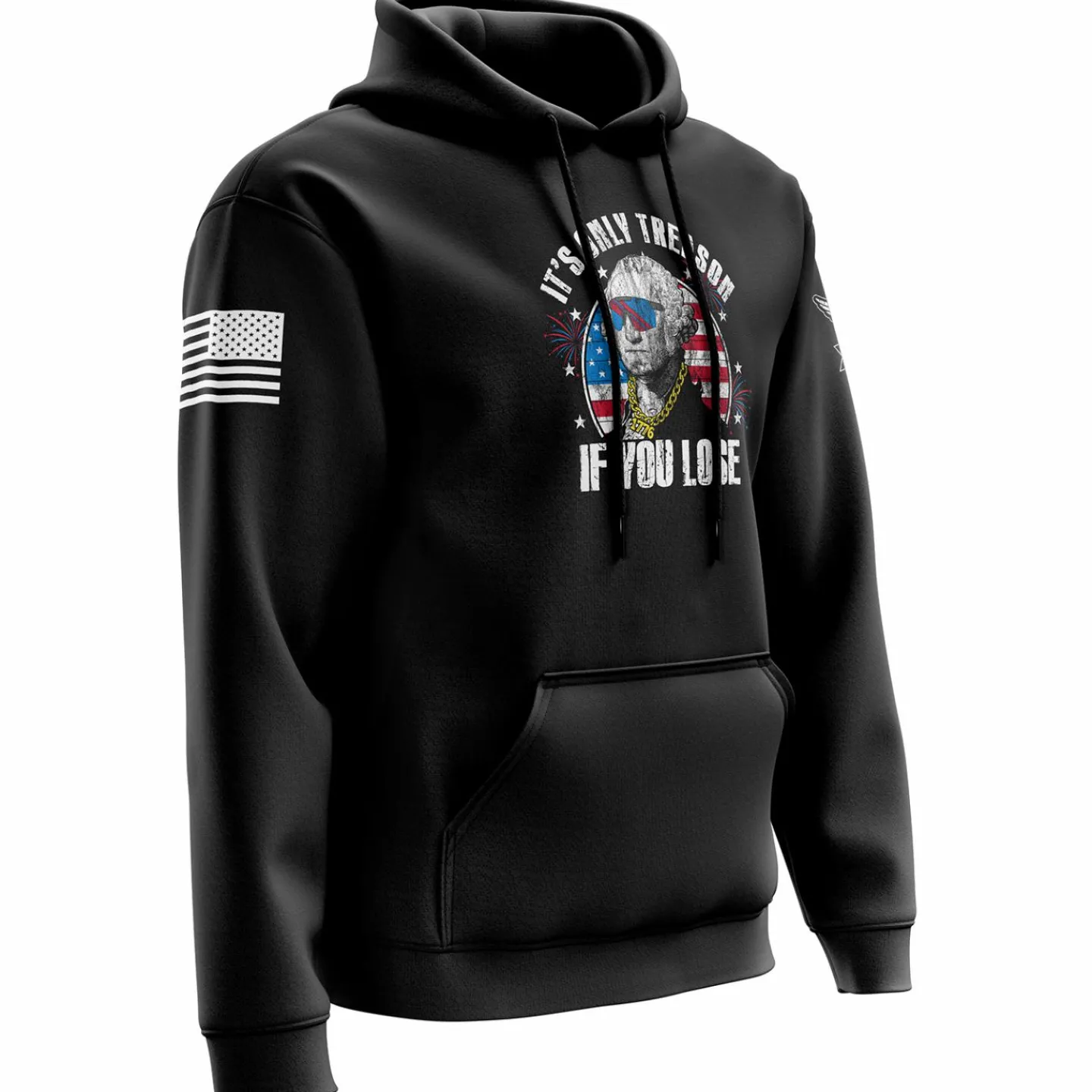 We The People Holsters It's Only Treason If You Lose Hoodie Black New