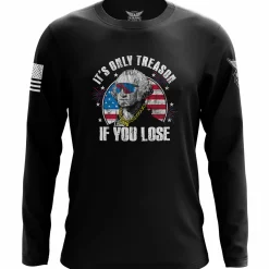 We The People Holsters It's Only Treason If You Lose Long Sleeve Shirt Black Clearance
